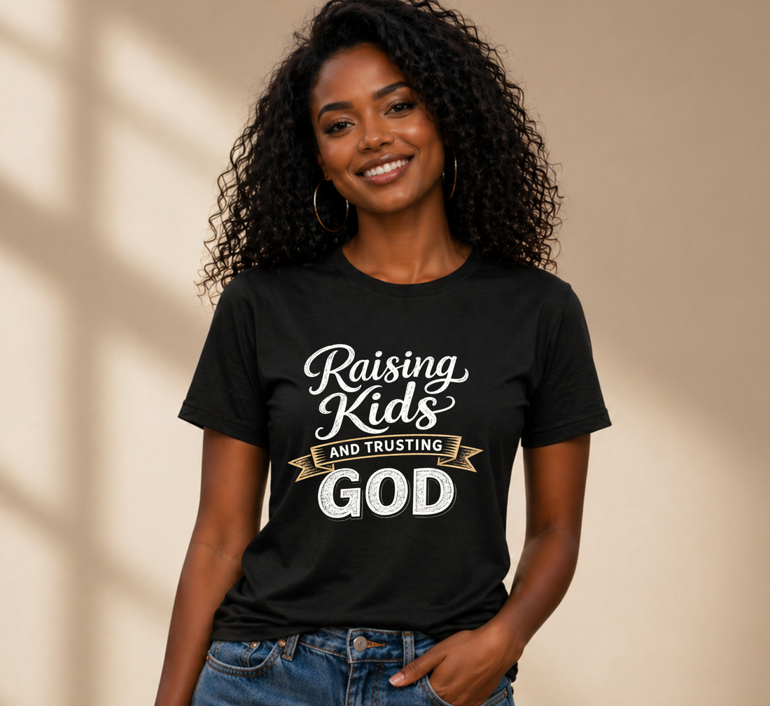 Raising Kids and Trusting God: A Faith-Filled Parenting Reminder You Can Wear
