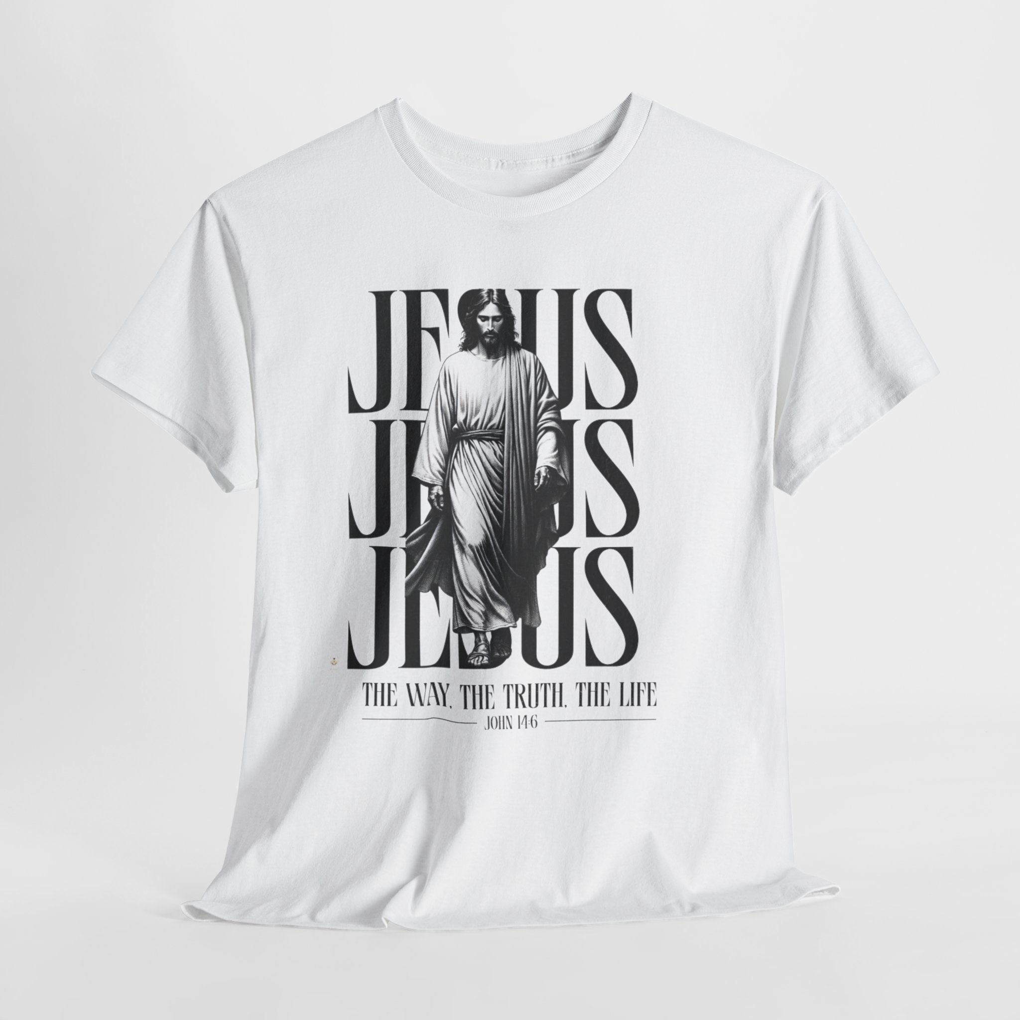 Jesus Graphic Tee — "The Way, The Truth, The Life" Christian T‑Shirt