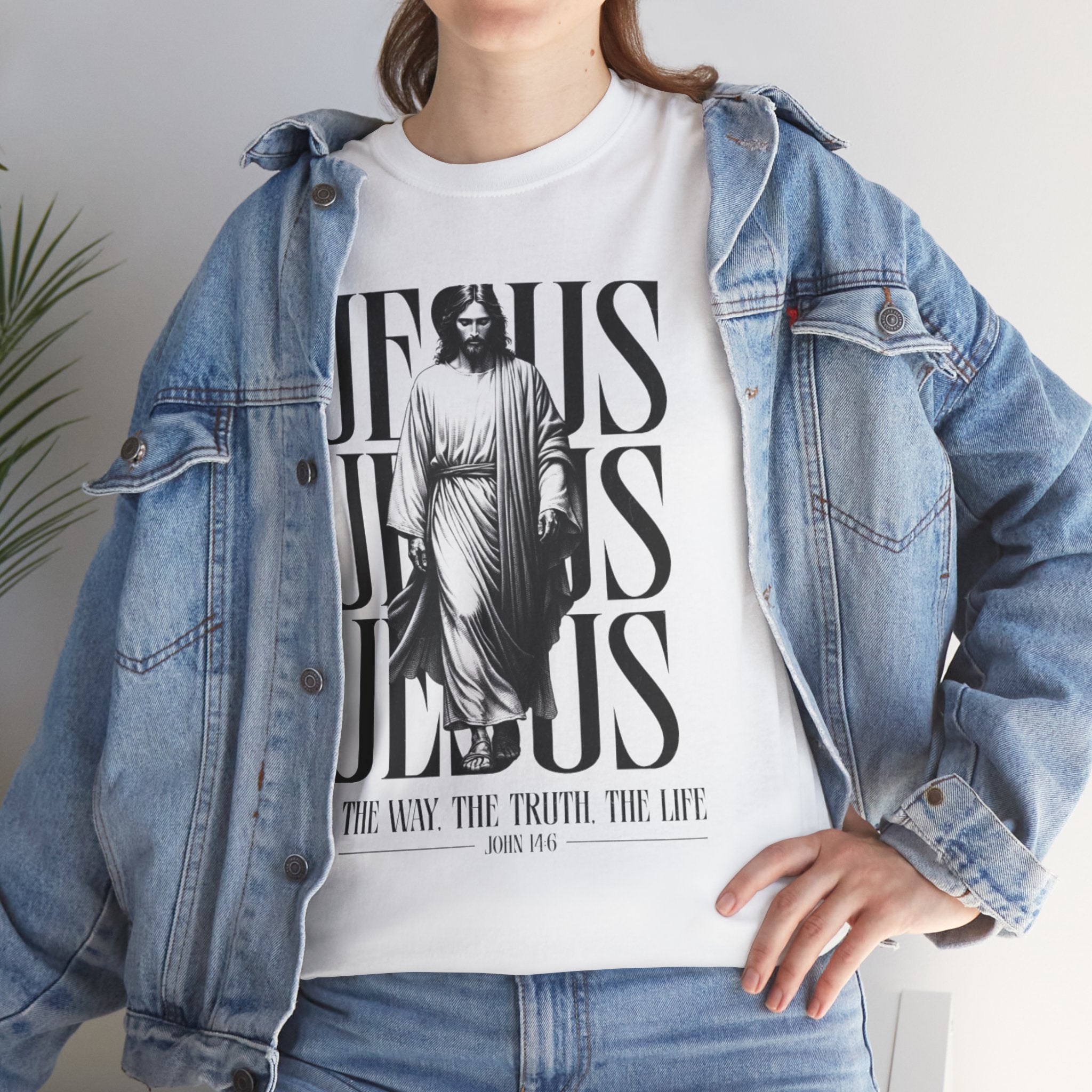 Jesus Graphic Tee — "The Way, The Truth, The Life" Christian T‑Shirt