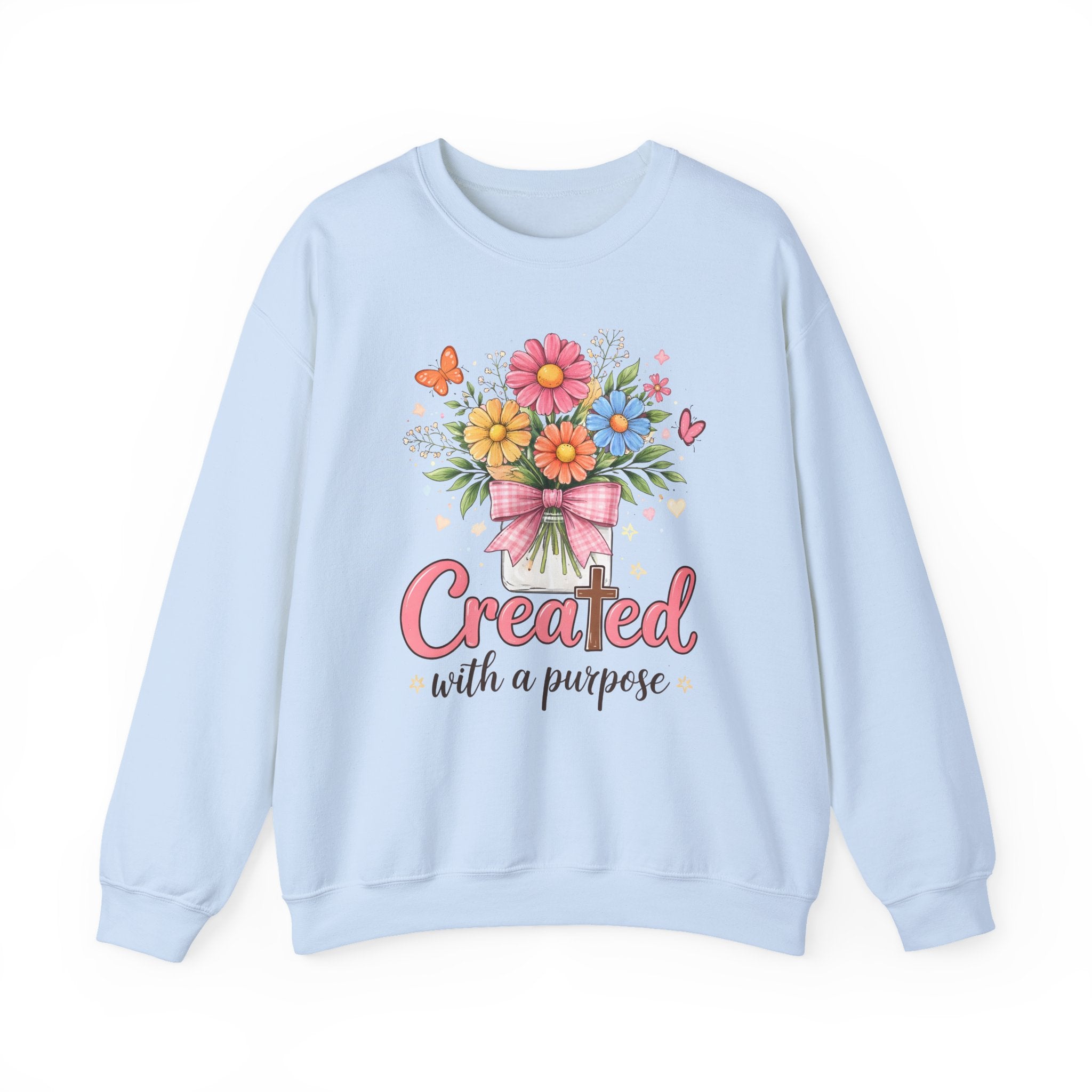 Created With A Purpose Floral Crewneck Sweatshirt