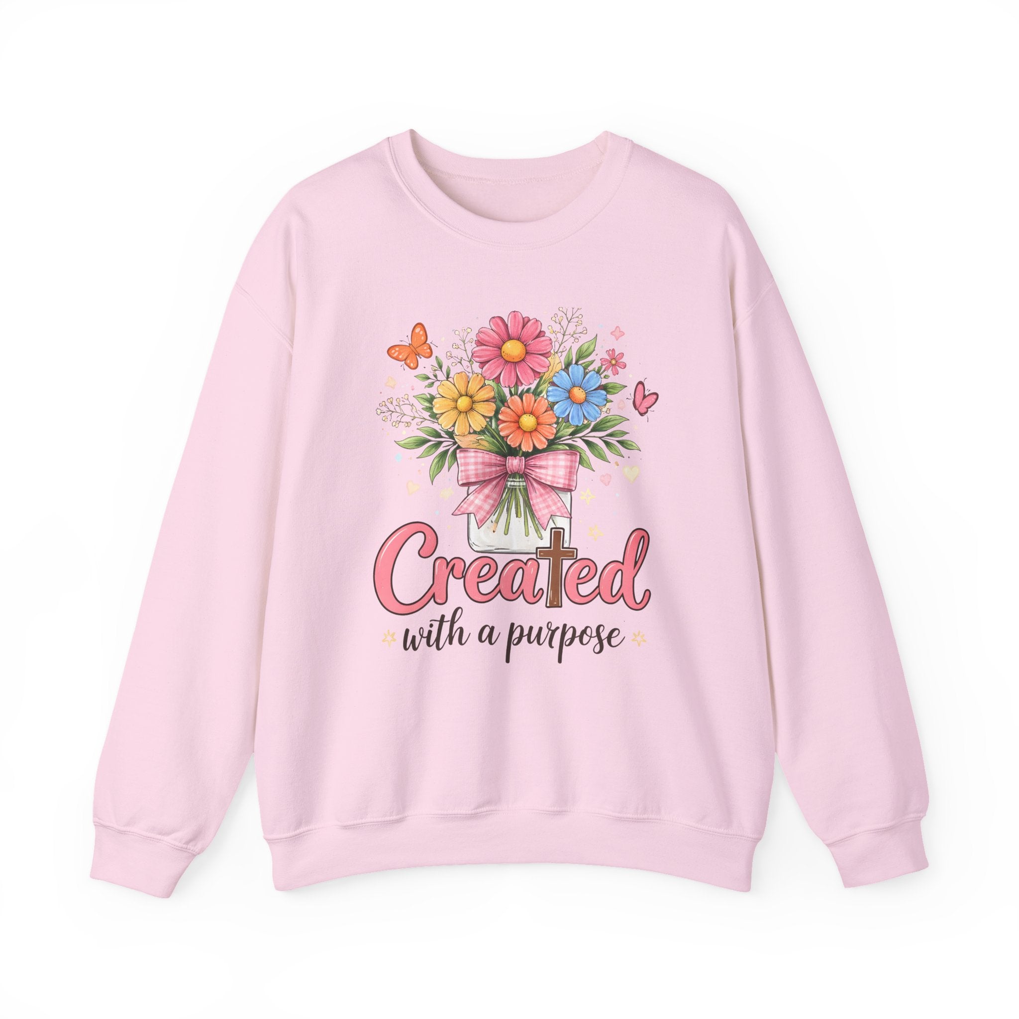 Created With A Purpose Floral Crewneck Sweatshirt