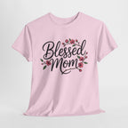 Blessed Mom T-Shirt — Floral Mother's Day Tee