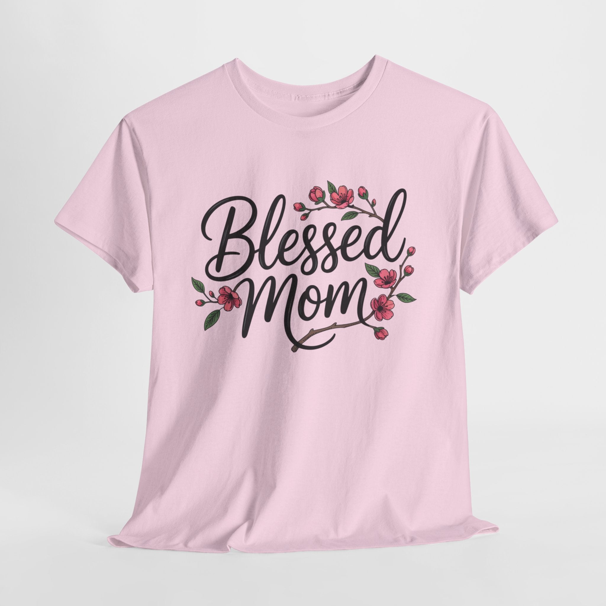 Blessed Mom T-Shirt — Floral Mother's Day Tee