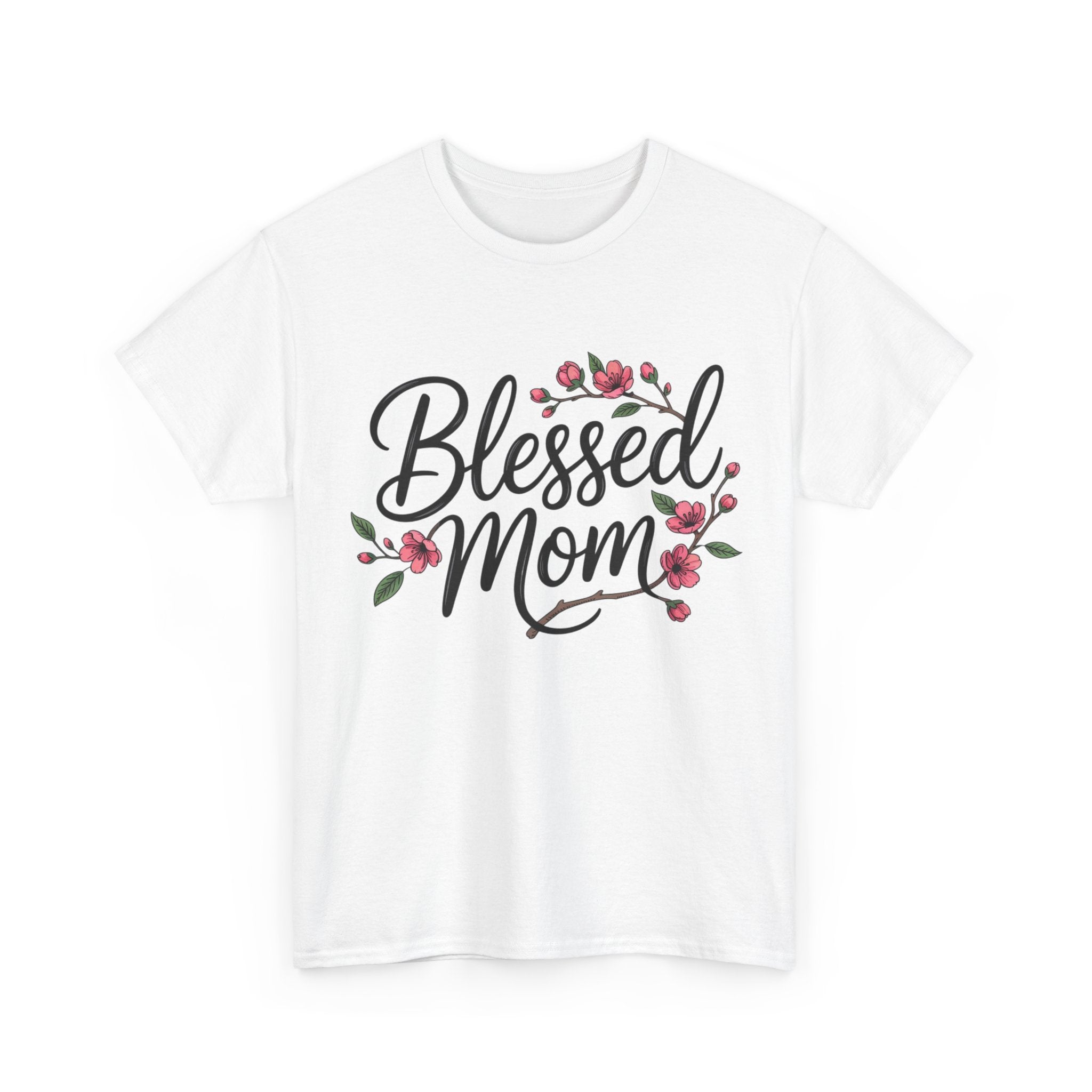 Blessed Mom T-Shirt — Floral Mother's Day Tee