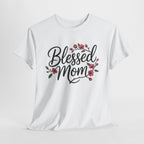 Blessed Mom T-Shirt — Floral Mother's Day Tee