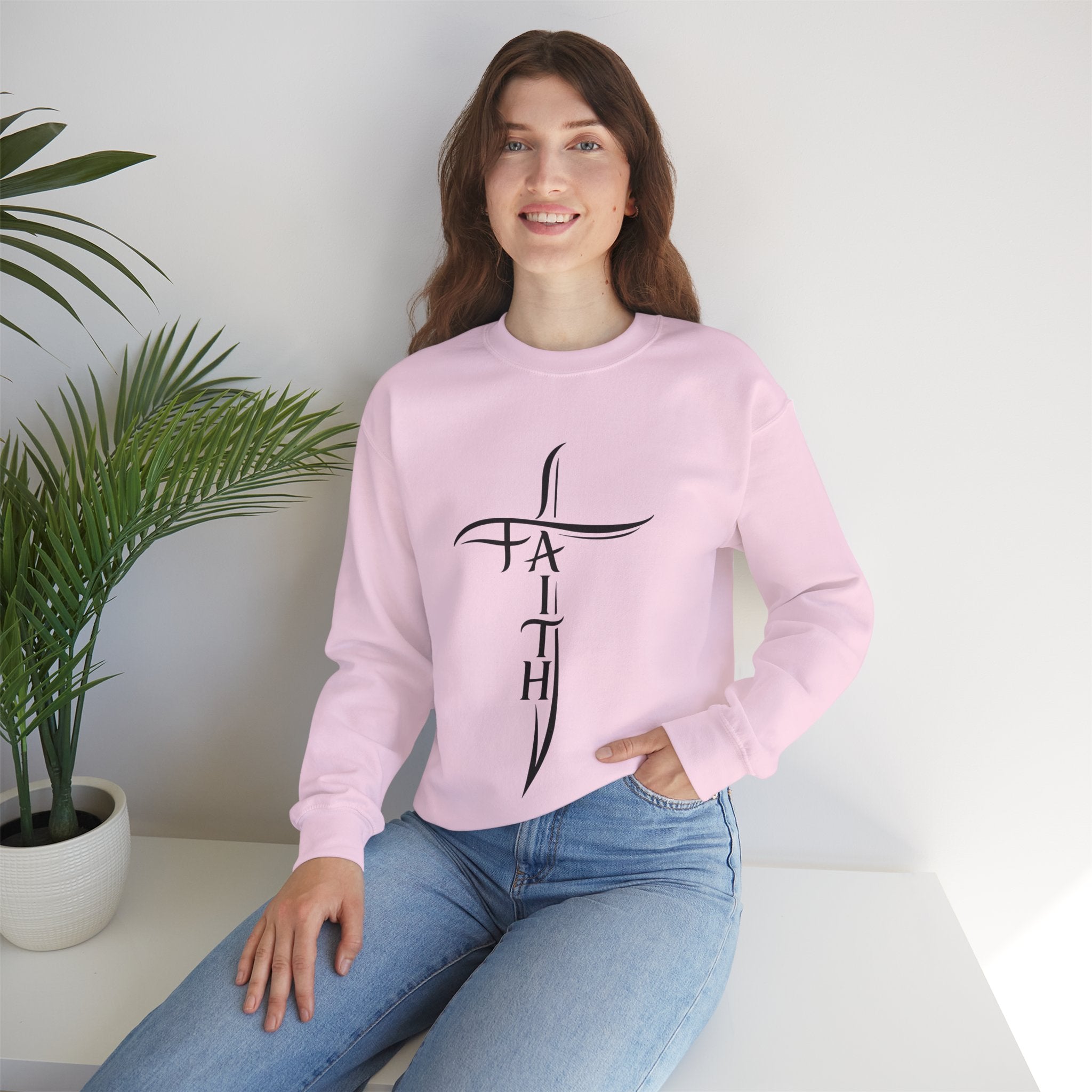 Faith Cross Crewneck Sweatshirt
