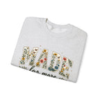 Made for More Floral Sweatshirt — ‘Made for More’ Ephesians 2:10 Christian Crewneck