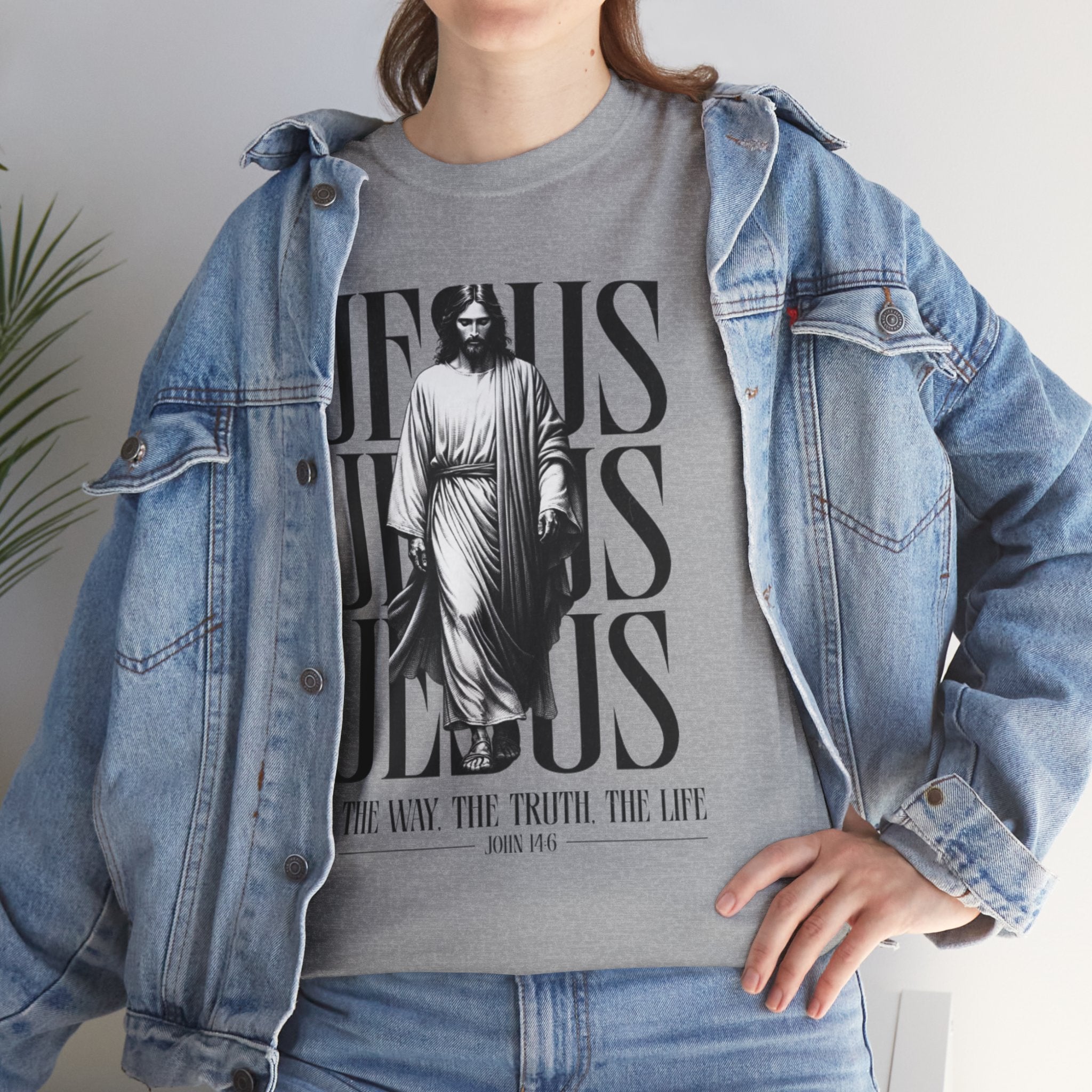 Jesus Graphic Tee — "The Way, The Truth, The Life" Christian T‑Shirt