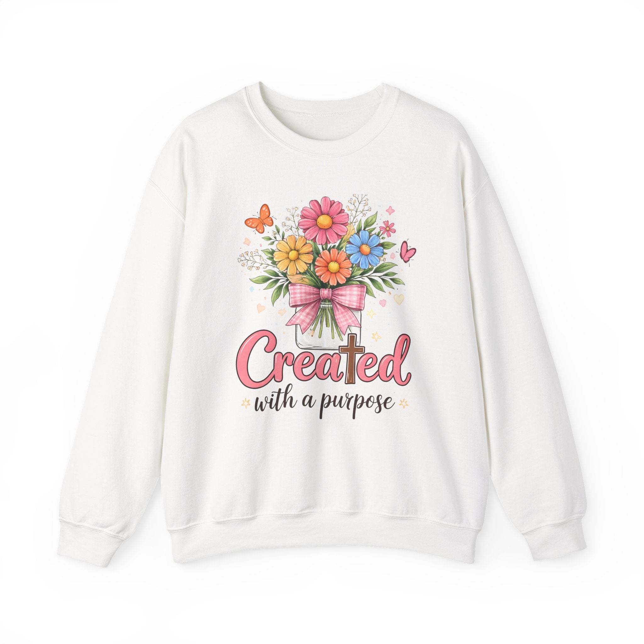 Created With A Purpose Floral Crewneck Sweatshirt
