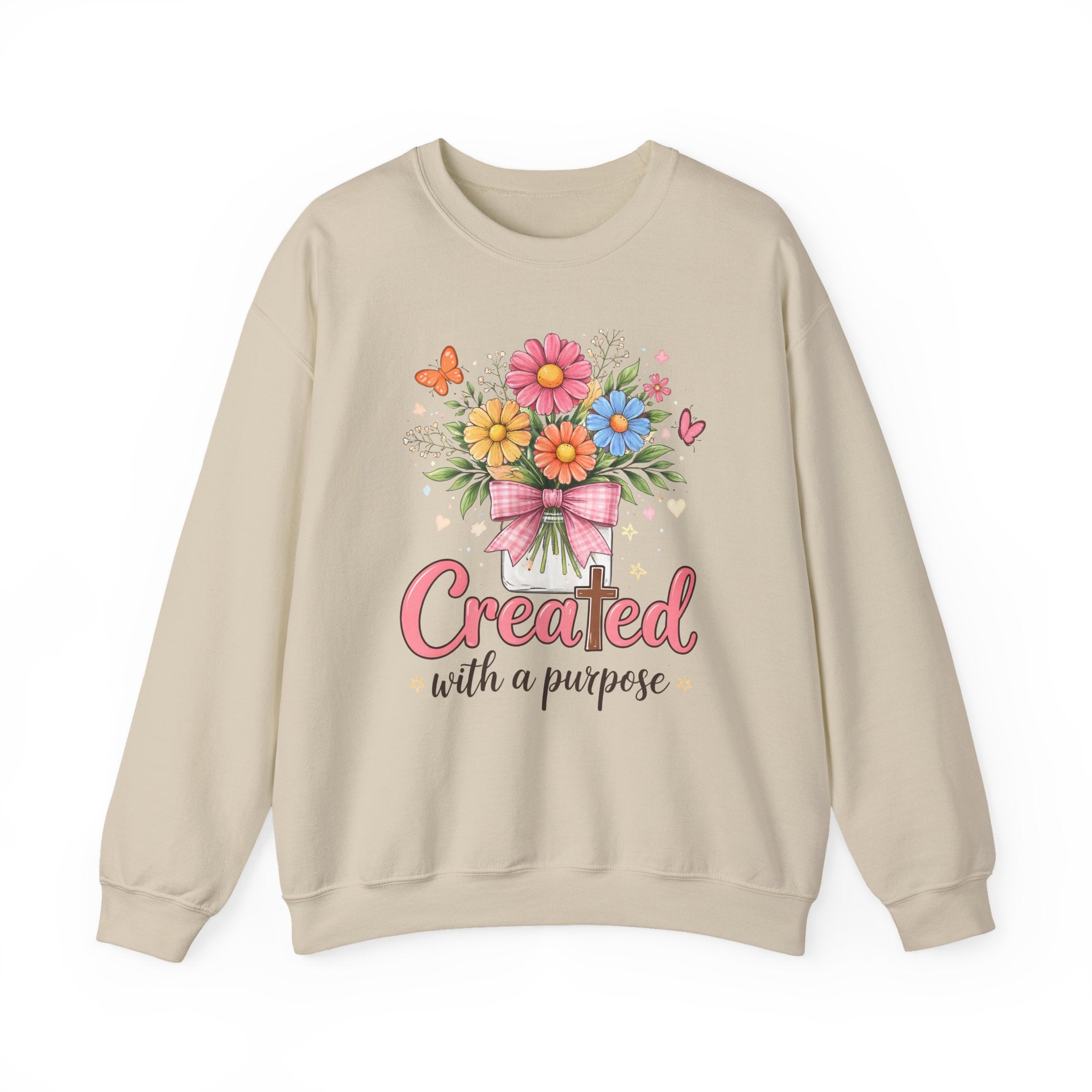 Created With A Purpose Floral Crewneck Sweatshirt