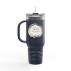 Held, Not Hurried 40oz Floral Tumbler (Isaiah 41:10) – Christian Mom Encouragement Gift