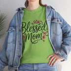 Blessed Mom T-Shirt — Floral Mother's Day Tee