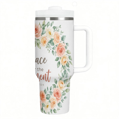 40 oz Tumbler with Handle and Straw (Made in USA)
