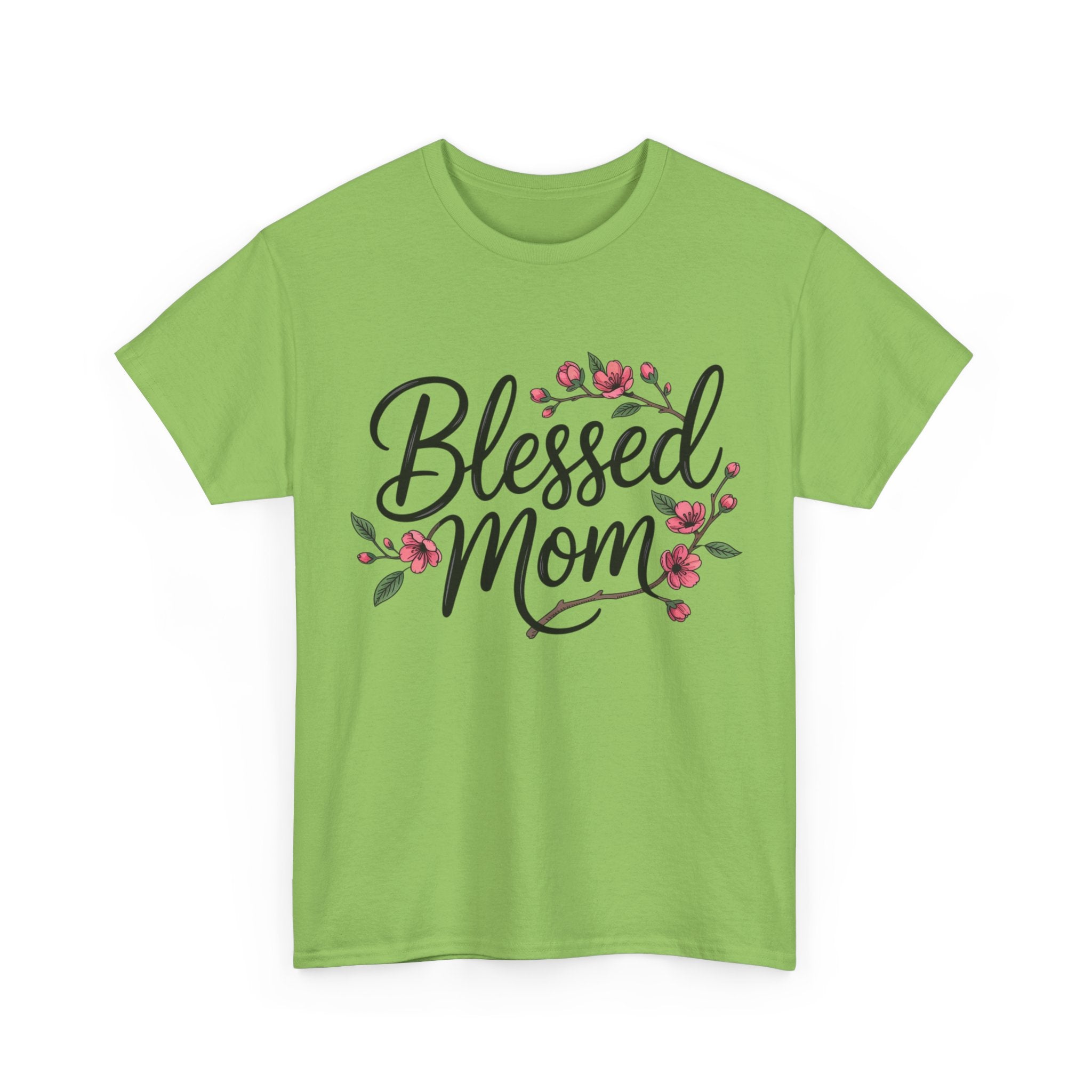 Blessed Mom T-Shirt — Floral Mother's Day Tee