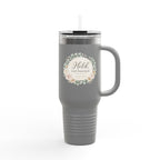 Held, Not Hurried 40oz Floral Tumbler (Isaiah 41:10) – Christian Mom Encouragement Gift