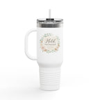 Held, Not Hurried 40oz Floral Tumbler (Isaiah 41:10) – Christian Mom Encouragement Gift