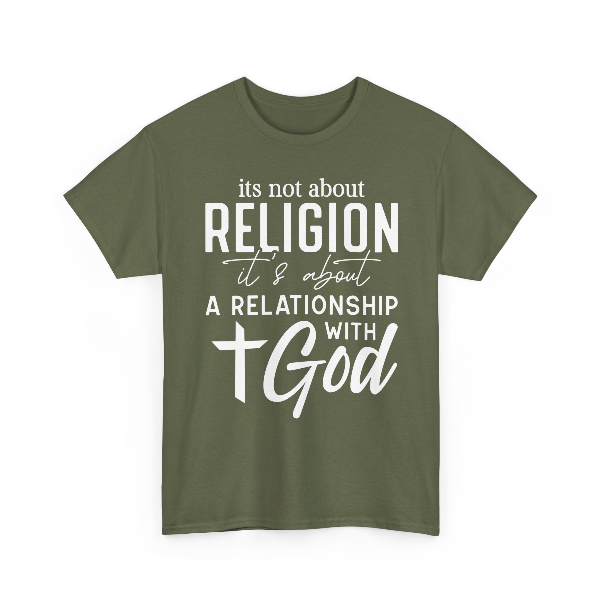 Faith Relationship T-Shirt — "It's All About a Relationship with God"