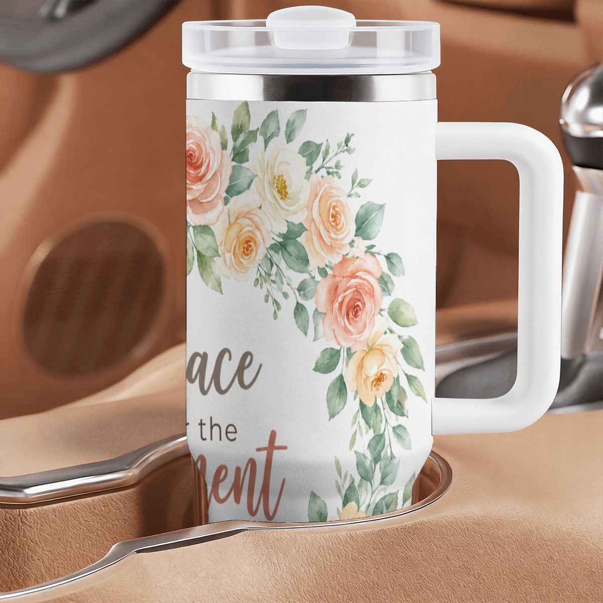40 oz Tumbler with Handle and Straw (Made in USA)