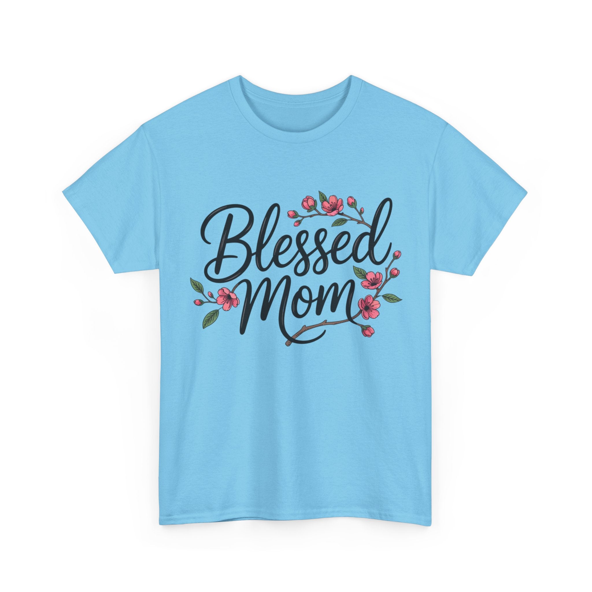 Blessed Mom T-Shirt — Floral Mother's Day Tee
