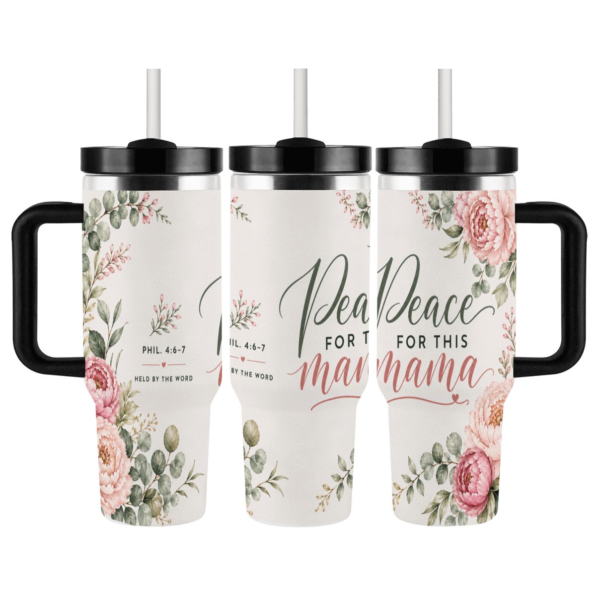 Peace for This Mama 40oz Tumbler (Phil. 4:6–7)