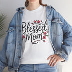 Blessed Mom T-Shirt — Floral Mother's Day Tee