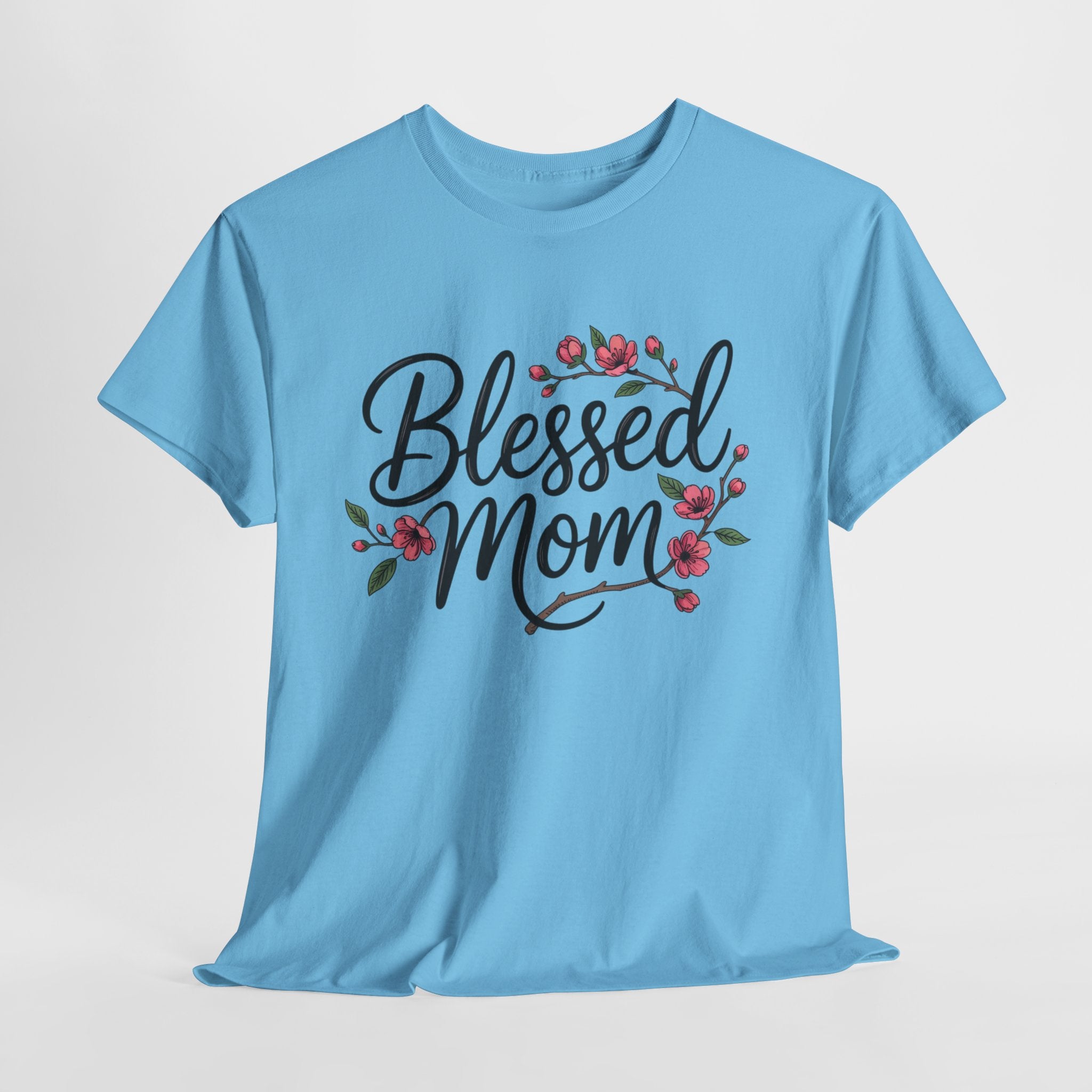 Blessed Mom T-Shirt — Floral Mother's Day Tee