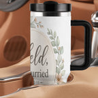 Held, Not Hurried 40 oz Floral Tumbler (Isaiah 41:10) – Christian Mom Encouragement Gift