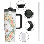 40 oz Tumbler with Handle and Straw (Made in USA)