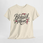 Blessed Mom T-Shirt — Floral Mother's Day Tee