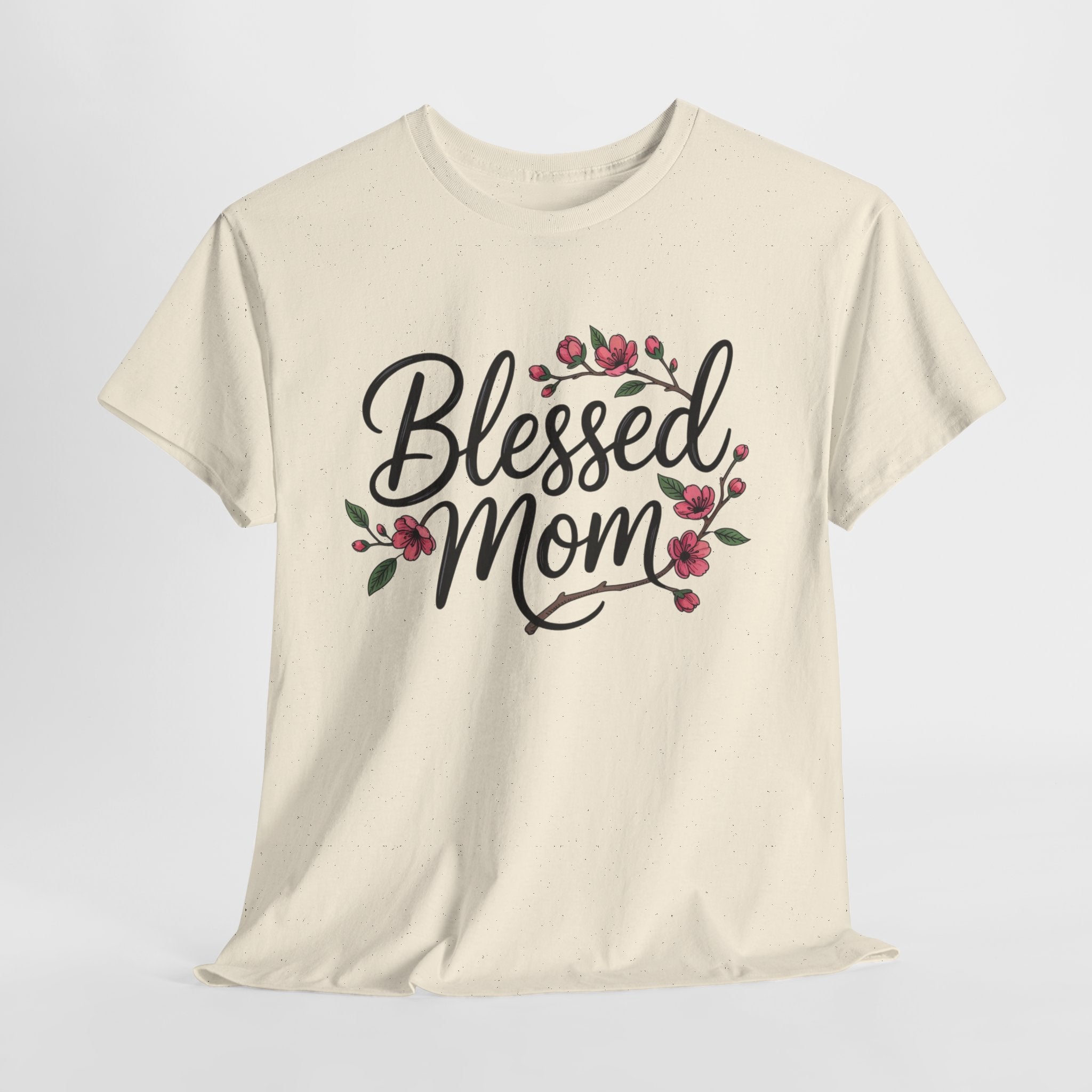 Blessed Mom T-Shirt — Floral Mother's Day Tee