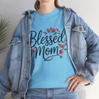 Blessed Mom T-Shirt — Floral Mother's Day Tee