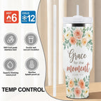 40 oz Tumbler with Handle and Straw (Made in USA)