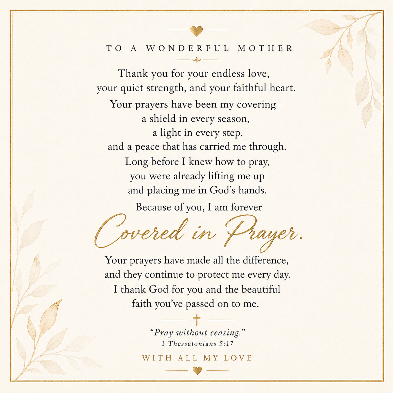 Covered in Prayer™ Necklace Gift Set for Mother