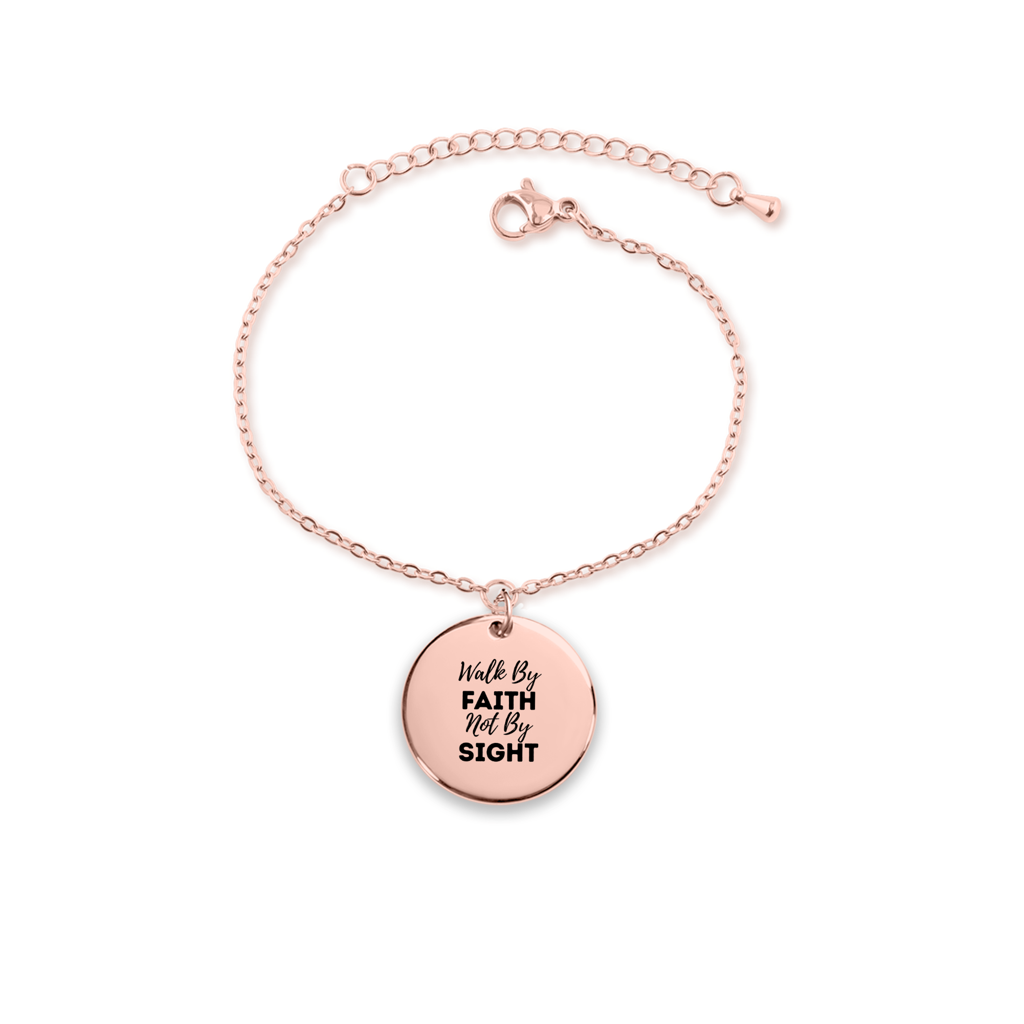To My Daughter – Faith Over Fear Coin Bracelet