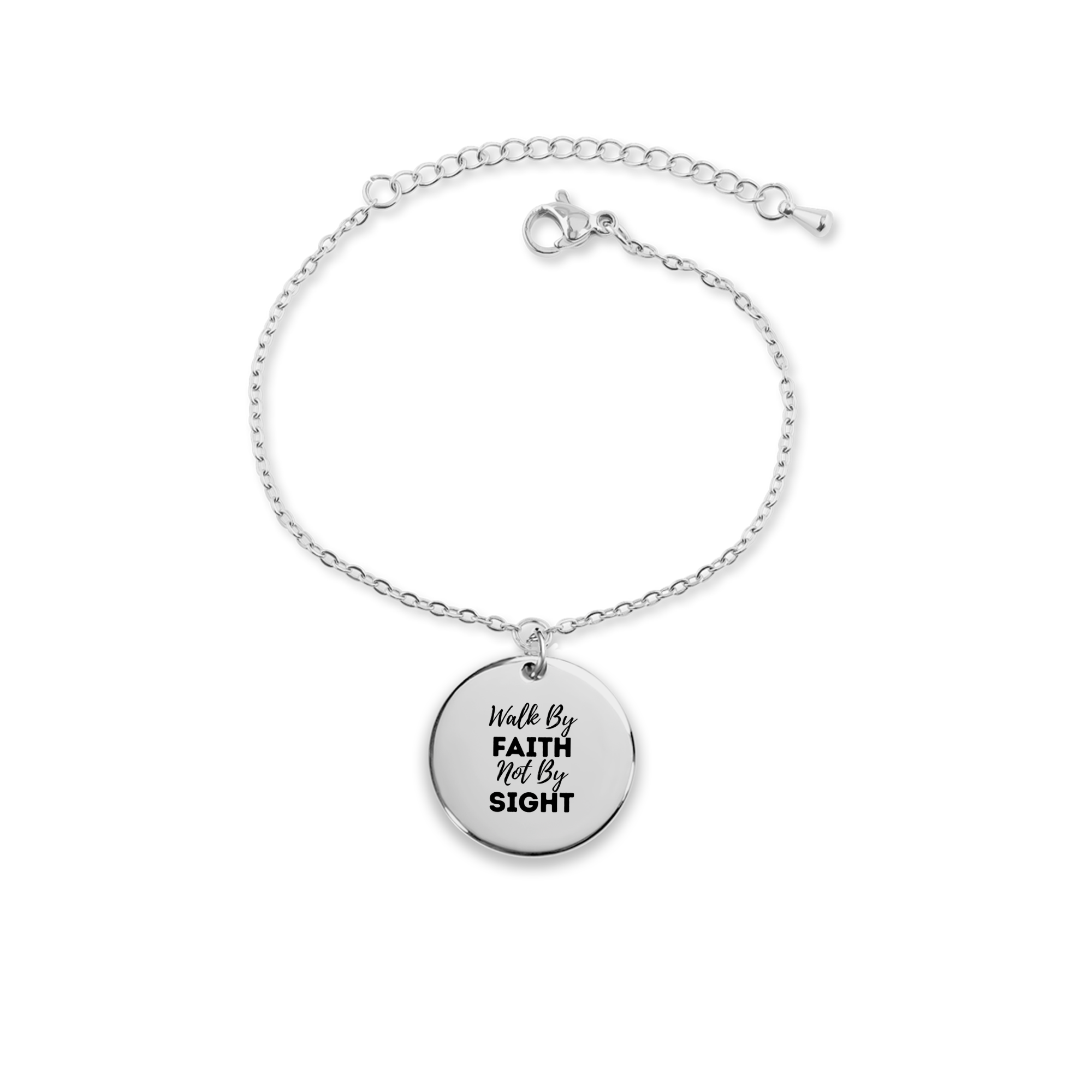To My Daughter – Faith Over Fear Coin Bracelet