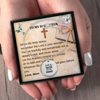 To My Daughter – Faith Over Fear Coin Bracelet