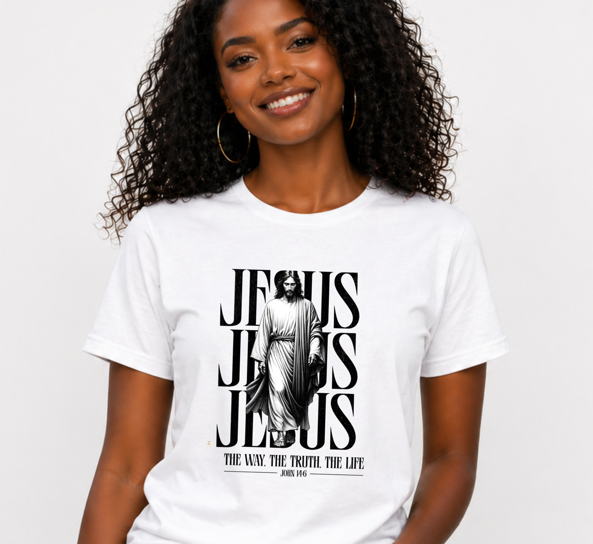 Jesus Graphic Tee — "The Way, The Truth, The Life" Christian T‑Shirt