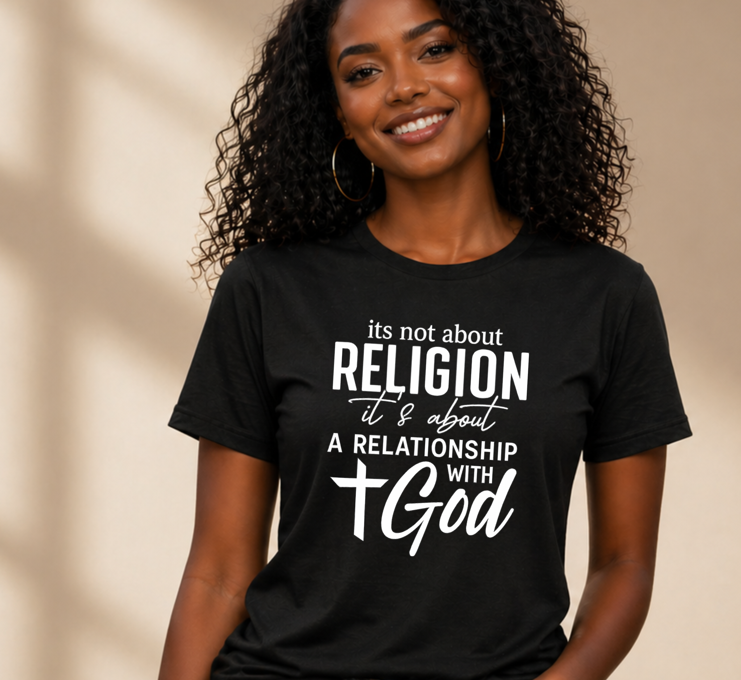 Faith Relationship T-Shirt — "It's All About a Relationship with God"