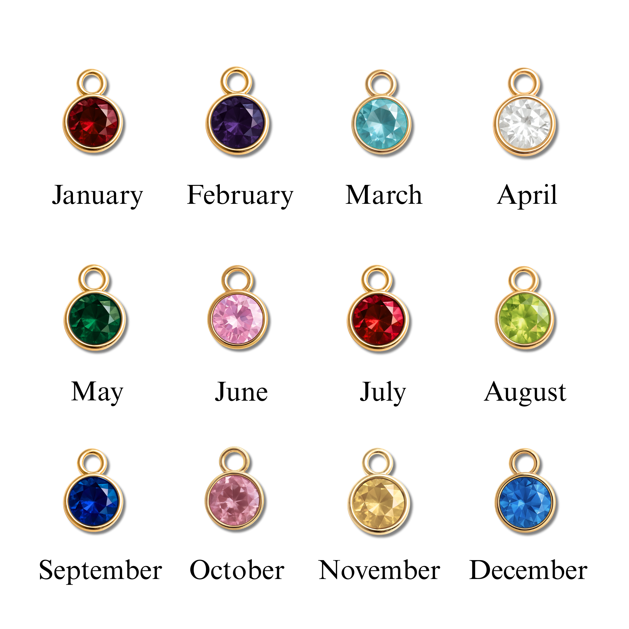Always Praying Coin Necklace with Birthstone