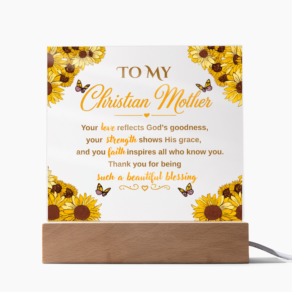 Christian Mother Acrylic Square Plaque