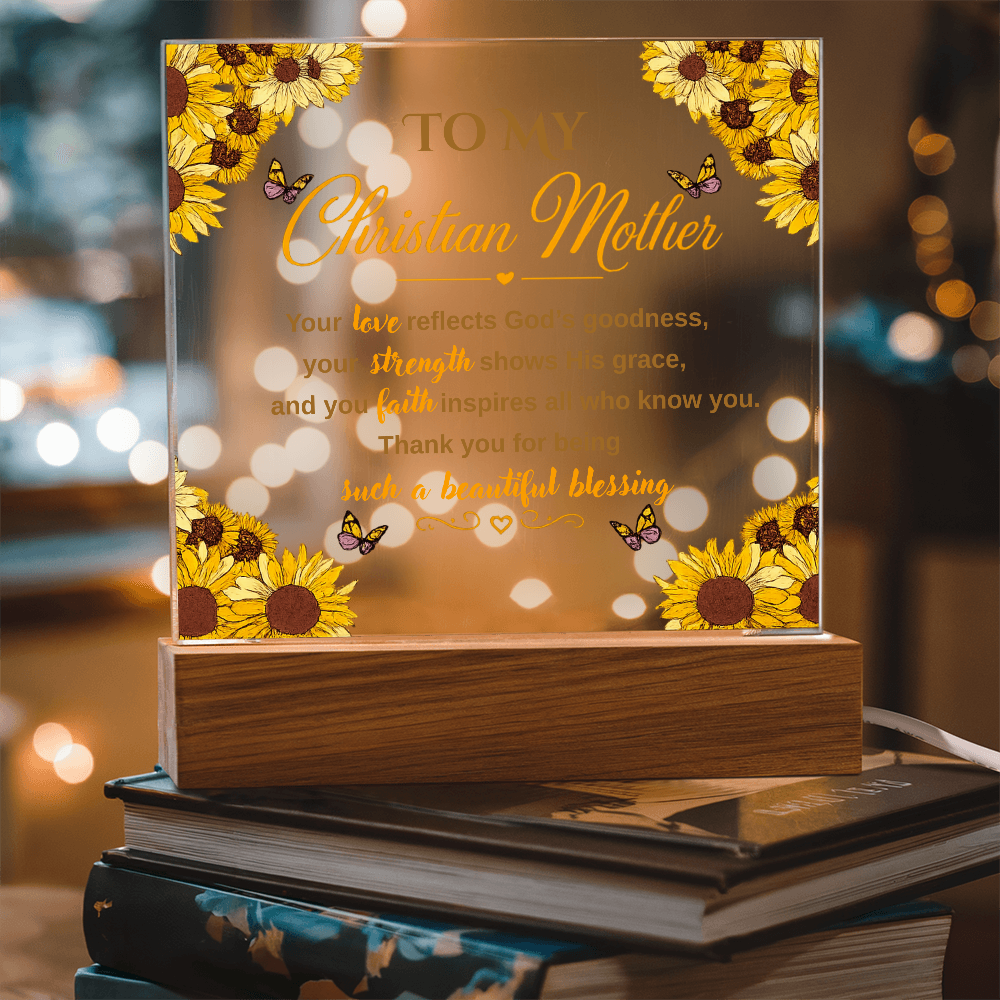 Christian Mother Acrylic Square Plaque