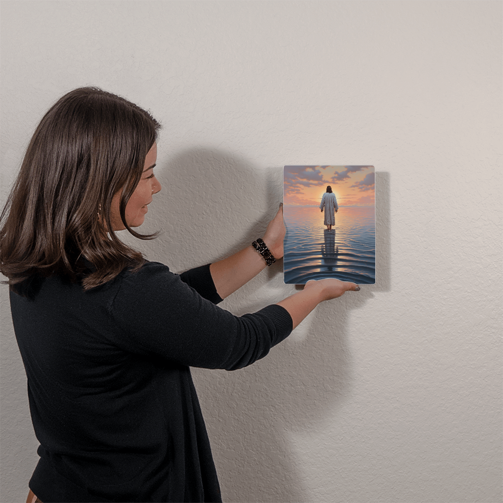 Walk By Faith – High Gloss Metal Art Print (4:5)