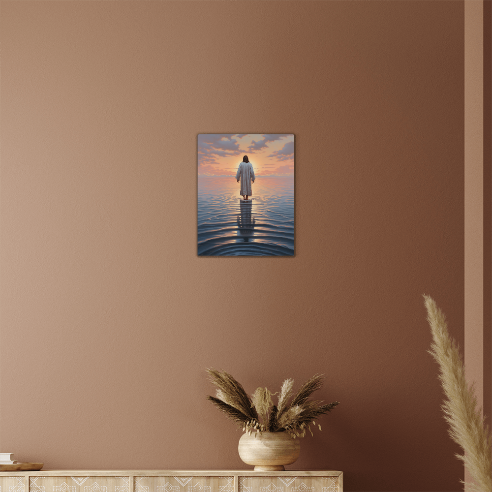 Walk By Faith – High Gloss Metal Art Print (4:5)