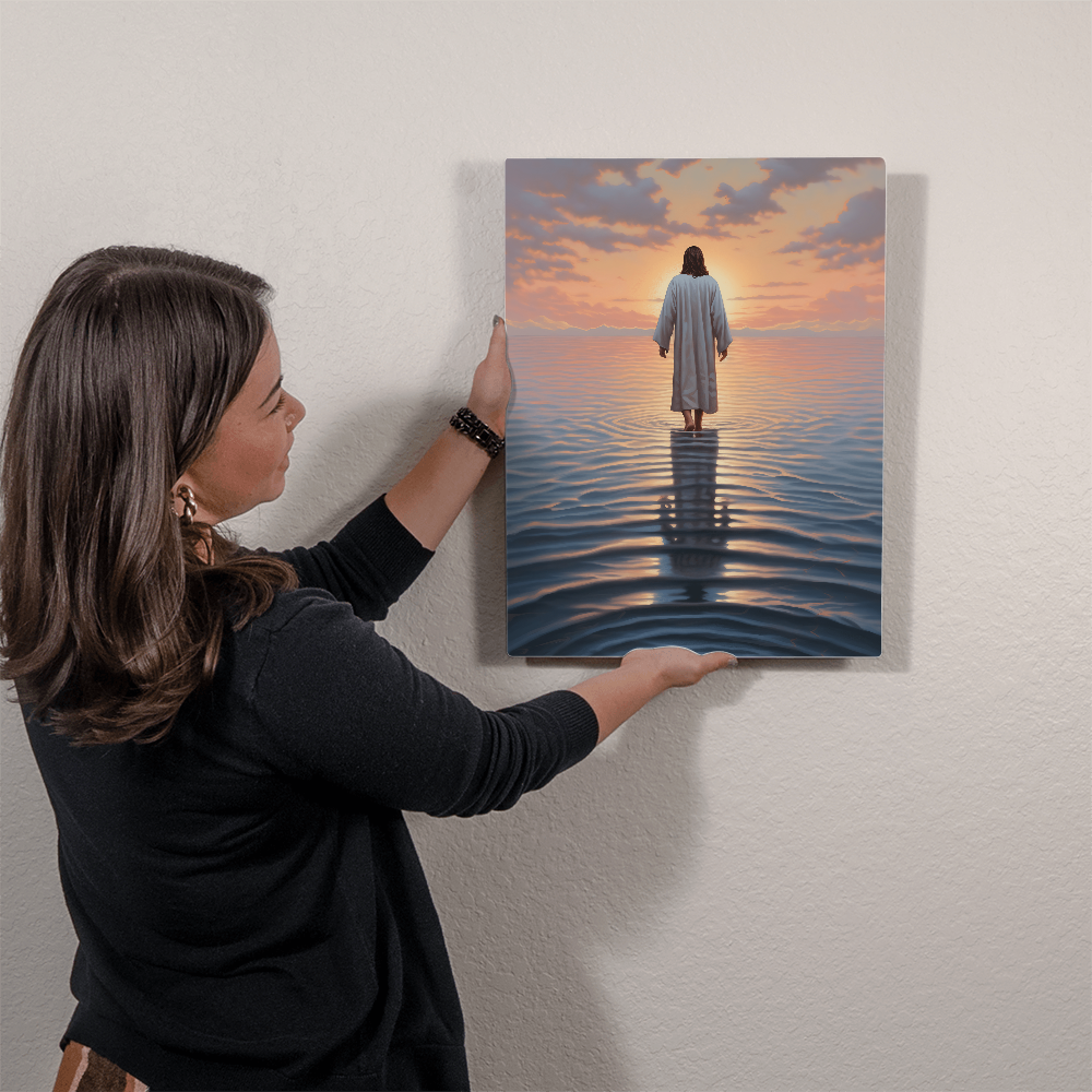 Walk By Faith – High Gloss Metal Art Print (4:5)