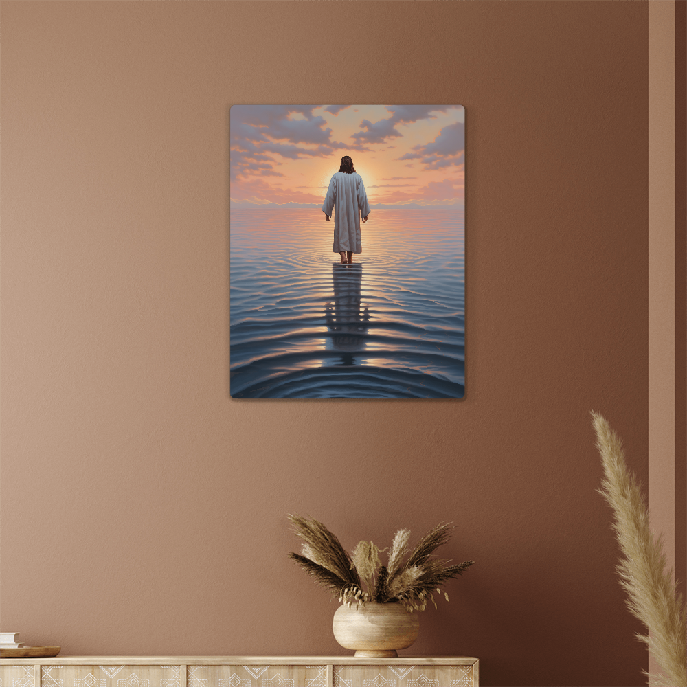 Walk By Faith – High Gloss Metal Art Print (4:5)