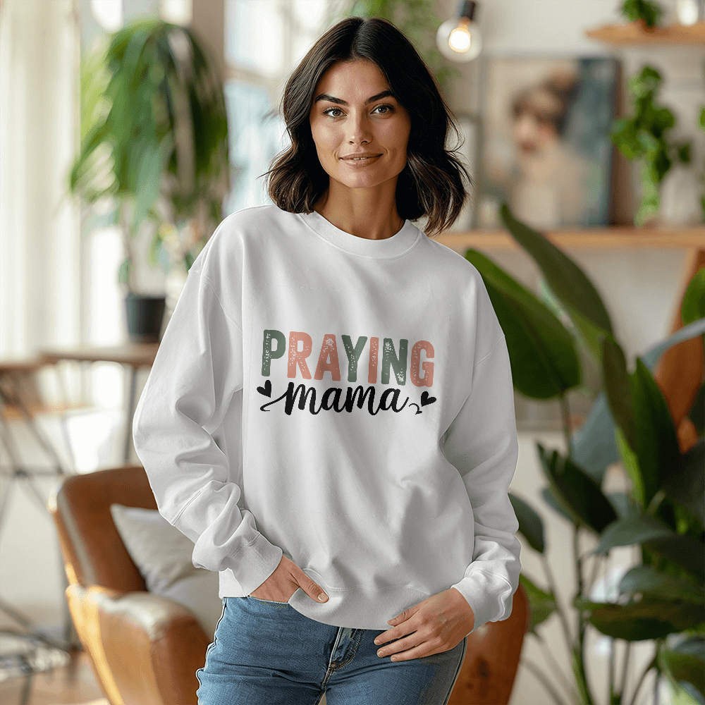Praying Mama Crewneck Sweatshirt