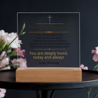 Christian Mother Gift, Prayer for Mom Acrylic Plaque LED Light, Personalized Mom Gift, Faith Based Gift for Mother, Christian Home Decor
