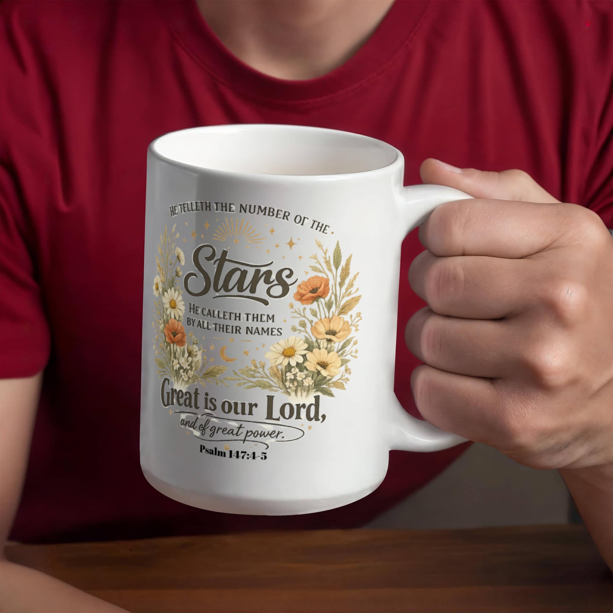 Great is Our Lord – Inspirational Bible Verse Mug