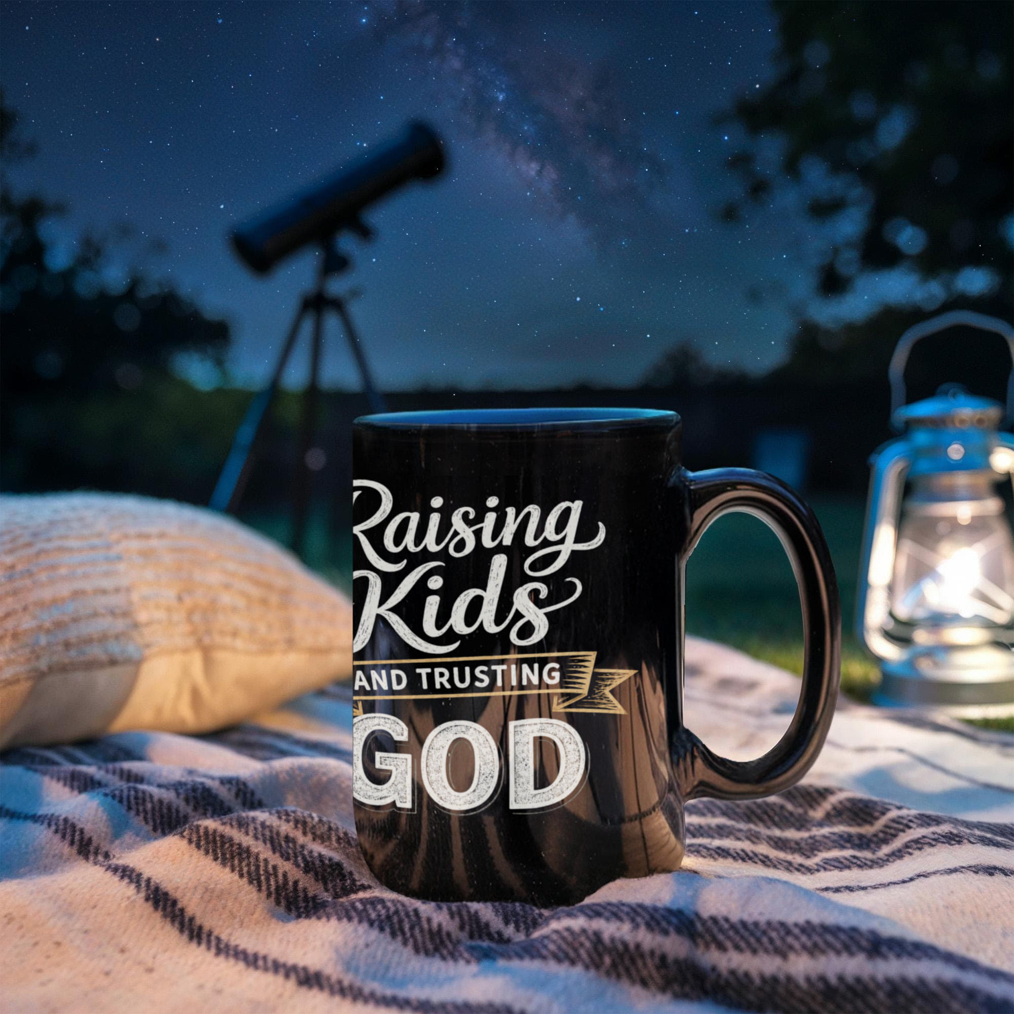 Raising Kids And Trusting God Coffee Mug For Parents