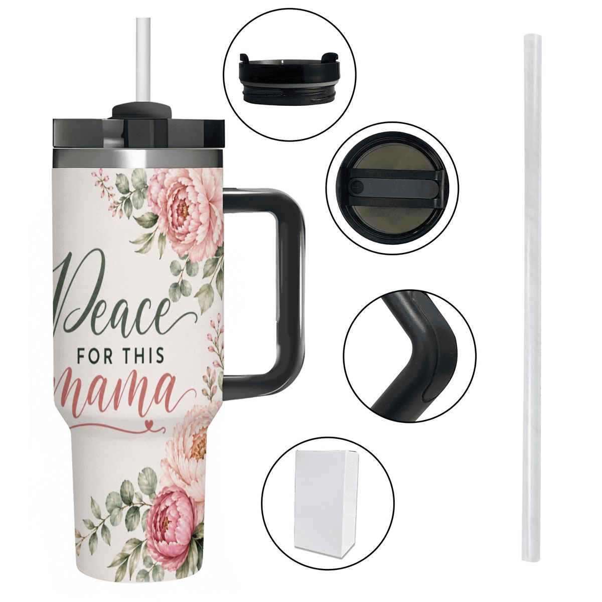 Peace for This Mama 40oz Tumbler (Phil. 4:6–7)
